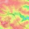Mapa topográfico Flat Rock Creek, altitud, relieve