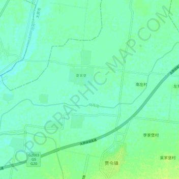 Mapa topográfico 乌马河, altitud, relieve