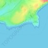 Mapa topográfico Sandy Bay, altitud, relieve