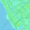 Mapa topográfico Navotas River, altitud, relieve