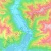 Mapa topográfico Valchiavenna, altitud, relieve