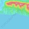 Mapa topográfico Пляж санатория ФССП России "Зеленая долина", altitud, relieve