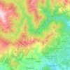 Mapa topográfico Oasi Zegna, altitud, relieve