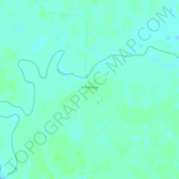 Mapa topográfico Усть-Барсук, altitud, relieve