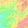 Mapa topográfico Бурея, altitud, relieve