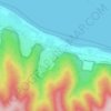Mapa topográfico Солнечная Поляна, altitud, relieve