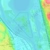 Mapa topográfico Pig's Eye Island Heron Rookery SNA, altitud, relieve