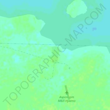 Mapa topográfico Нумто, altitud, relieve