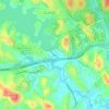 Mapa topográfico Rio Duas Unas, altitud, relieve