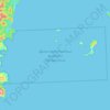 Mapa topográfico 远东海洋自然保护区, altitud, relieve