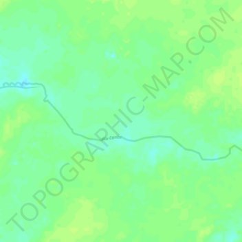 Mapa topográfico Río Caribe, altitud, relieve