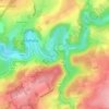 Mapa topográfico L'Ourthe orientale, altitud, relieve