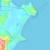 Mapa topográfico Boomerang Beach, altitud, relieve