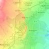 Mapa topográfico Araure, altitud, relieve