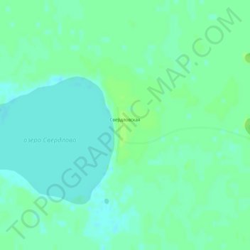 Mapa topográfico Свердловская, altitud, relieve