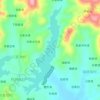 Mapa topográfico 夏石冲水库, altitud, relieve