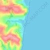 Mapa topográfico Beesands, altitud, relieve