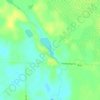 Mapa topográfico Upper Twin Lakes, altitud, relieve