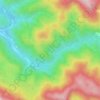 Mapa topográfico Аше, altitud, relieve