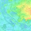Mapa topográfico Rupel, altitud, relieve