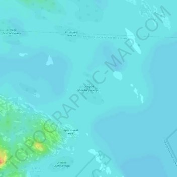Mapa topográfico остров Исо-Койрасаари, altitud, relieve
