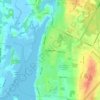 Mapa topográfico Yarmouth, altitud, relieve