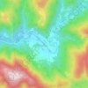 Mapa topográfico Псебе, altitud, relieve