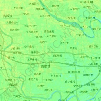 Mapa topográfico 沙尹沟, altitud, relieve