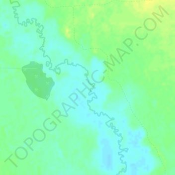 Mapa topográfico Ханты-Мансийский район, altitud, relieve
