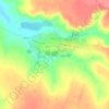 Mapa topográfico Черкасское, altitud, relieve