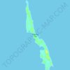 Mapa topográfico Hoffman Cay, altitud, relieve