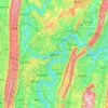 Mapa topográfico 重庆市, altitud, relieve