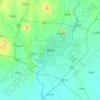 Mapa topográfico 南阳市, altitud, relieve