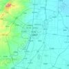 Mapa topográfico 邯郸市, altitud, relieve