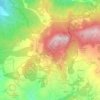 Mapa topográfico La Verna, altitud, relieve