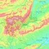 Mapa topográfico 武陵源区, altitud, relieve