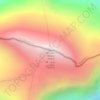 Mapa topográfico Пик Победы Жеңиш чокусу 托木尔峰 Jengish Chokusu, altitud, relieve