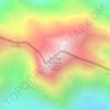 Mapa topográfico Skyang Kangri, altitud, relieve