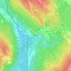 Mapa topográfico Glåmos, mapa de relieve, mapa de altitud