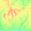 Mapa topográfico Parroquia El Socorro, altitud, relieve