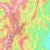 Mapa topográfico Zamora Chinchipe, altitud, relieve