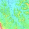 Mapa topográfico Peccioli, altitud, relieve