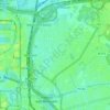 Mapa topográfico Merksem, altitud, relieve