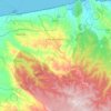 Mapa topográfico Vico del Gargano, altitud, relieve