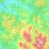 Mapa topográfico Pomarance, altitud, relieve