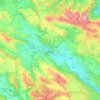 Mapa topográfico L'Aquila, altitud, relieve