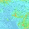 Mapa topográfico 东莞市, altitud, relieve