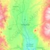 Mapa topográfico Latacunga, altitud, relieve