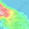 Mapa topográfico Brindisi, altitud, relieve