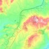 Mapa topográfico Santa Ninfa, altitud, relieve